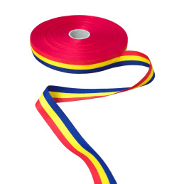 Panglica ripsata cu albinute vesele 25mm