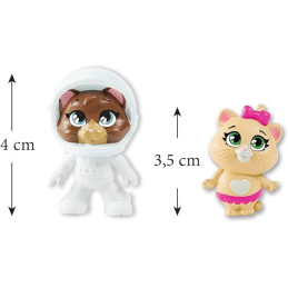 Figurina 44 Cats Milady 7,7 cm cu Microfon si Chitara Bass