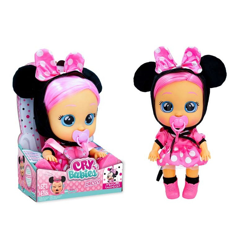 Papusa bebelus plangacios Cry Babies Minnie Mouse Papusa bebelus plangacios Cry Babies Minnie Mouse