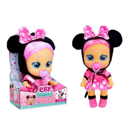 Papusa bebelus plangacios Cry Babies Minnie Mouse