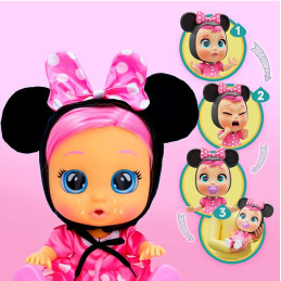 Papusa bebelus plangacios Cry Babies Minnie Mouse