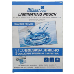 Folie laminare A3 Office Cover, lucioasa, 80 microni, top cu 100 coli