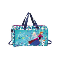 Gentuta de umar Starpak Frozen 372667, cu romburi colorate, pentru fetite, albastru, 27x39x21cm