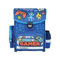 Ghiozdan St.Majewski Bambino Gamer, 1 compartiment, 3 buzunare, albastru, 629297
