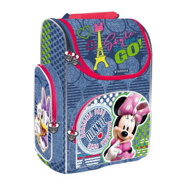 Ghiozdan Starpak Disney Minnie, 1 compartiment, 3 buzunare, albastru cu rosu, 372487