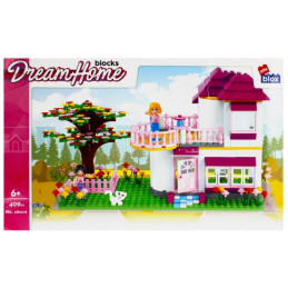 Set de constructie Alleblox Dream Home - casa de vis cu gradina - AB6016 / 478260, 409 piese, 6+