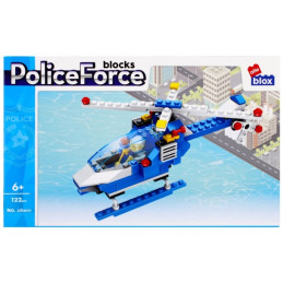 Set de constructie Alleblox Police Force - elicopter - AB2011 / 478233, 122 piese, 6+