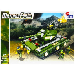 Set de constructie Alleblox Military Force - tanc si soldati - AB3014 / 478261, 563 piese, 6+