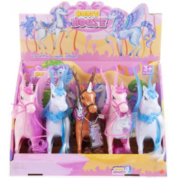 Figurina - unicorn cu aripi, 20cm, diverse modele, 3+ ani, MegaCreative, 454519