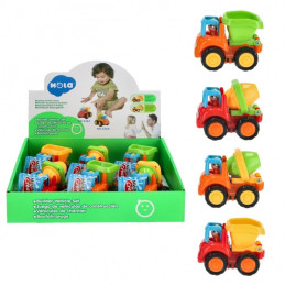 Camion de contructii MegaCreative 285208, 10cm, diverse modele, plastic, multicolor, 3+ ani