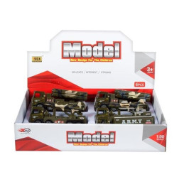 Camion militar MegaCreative 442465, 1:50, diverse modele, plastic, multicolor, 3+ ani