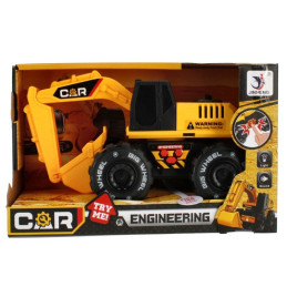 Excavator MegaCreative 459295, 23cm, cu sunete si lumini, plastic, galben, 3+ ani
