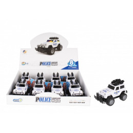 Masina de politie off-road MegaCreative 471078, 14cm, plastic, alb, 3+ ani