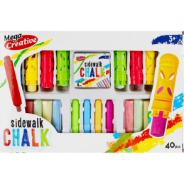 Set Mega Creative 476656, creta pentru asfalt cu ustensile, 40 bucati
