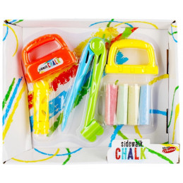 Set Mega Creative 476655, creta pentru asfalt cu ustensile, 8 bucati