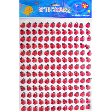 Stickere buburuze 3D , 156 bucati