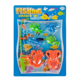 Set de pescuit - undita + 6 pesti - MegaCreative 442931, 3+ ani