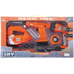 Set de scule - unelte de constructii - electrice, baterii 6xAA, MegaCreative 459998, 3+ ani