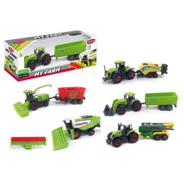 Utilaj agricol cu accesorii MegaCreative My Farm 405332, 1:64, diverse modele, plastic, multicolor, 3+ ani