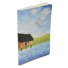 Jurnal A5 CNX QIANKE Why You Dont Love Me JT32K-552, 136 pagini, coperta PVC transparent