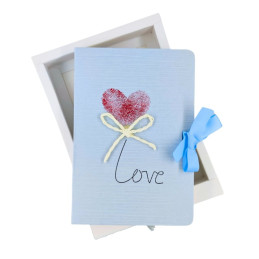 Jurnal A5 CNX Love 9802-2, 256 pagini, coperta carton diverse culori, cu snur