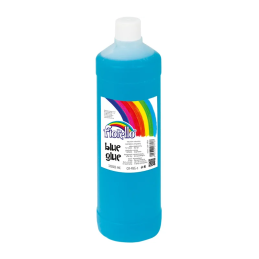 Lipici lichid Fiorello, 1l, hartie si carton, lavabil, albastru-transparent dupa uscare, 130-1834