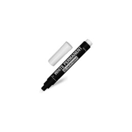 Marker permanent Centropen 8586, varf rotund, 2.2mm, alb