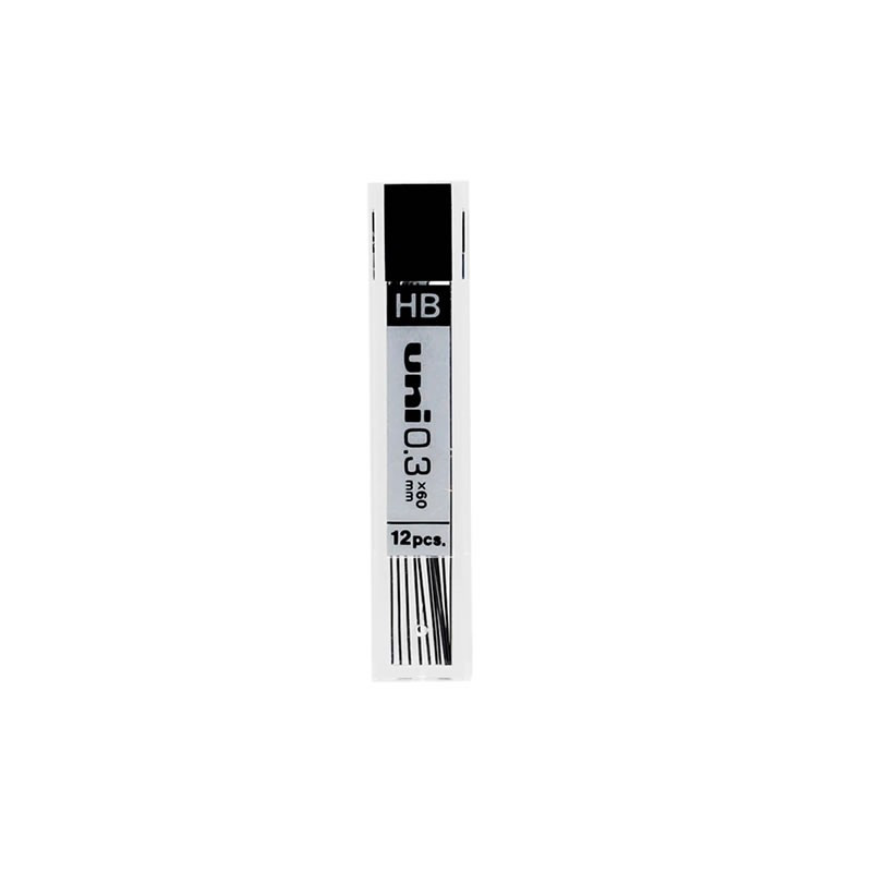 Mine creion mecanic UNI UL05-102ND, 0.3mm, HB, set 12 buc Mine creion mecanic UNI UL05-102ND, 0.3mm, HB, set 12 buc