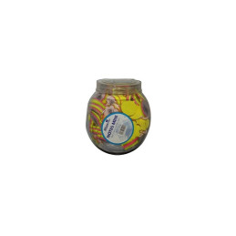 Notes adeziv Office Cover, 75 coli, 45x45mm, 3 culori, 4 forme, 100 buc/borcan