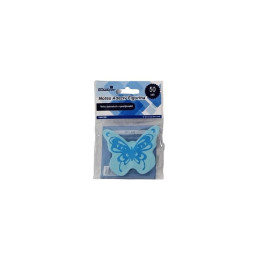 Notes adeziv Office Cover C70-010, 50 coli, 75x75mm, bleu, forma fluture, blister