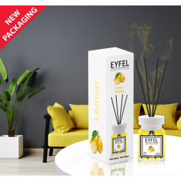 Odorizant camera cu betisoare Eyfel, lamaie, 120ml