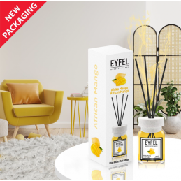 Odorizant camera cu betisoare Eyfel, mango african, 120ml