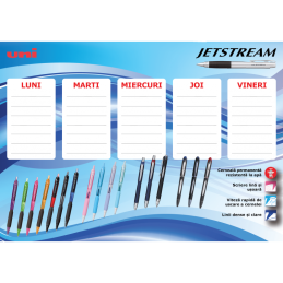 Orar scolar A5 Jetstream, 100 coli/top
