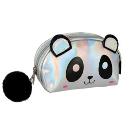 Penar neechipat Starpak urs panda, 1 fermoar, argintiu cu negru, 447242