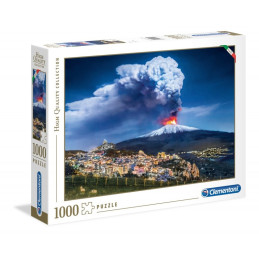 Puzzle carton 1000 piese Clementoni High quality - Vulcanul Etna, 39453, 14+ ani