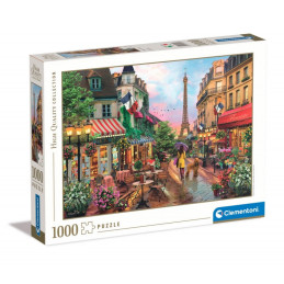 Puzzle carton 1000 piese Clementoni High quality - Vedere din Paris, 39482, 14+ ani