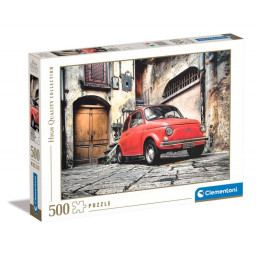 Puzzle carton 500 piese Clementoni High quality - Fiat 500 clasic, 30575, 10+ ani