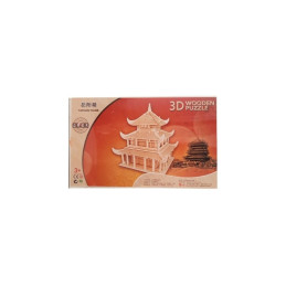 Puzzle lemn 3D - Casa asiatica Yueyang, 6 foi, Colorarte