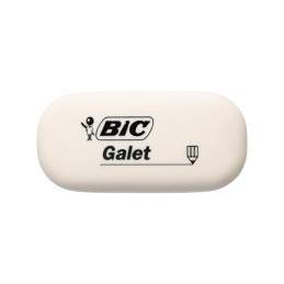 Radiera Bic Galet 927866, ovala, 58x28x13mm, alb