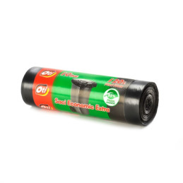Saci menajeri OTI Economic Extra, 120l, 70x110cm, negru, 21026, rola 10 buc