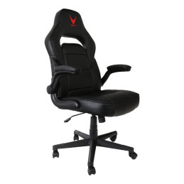 Scaun birou gaming Omega Varr Riverside, reglaj lombar, inaltime, cotiere, imitatie piele, negru