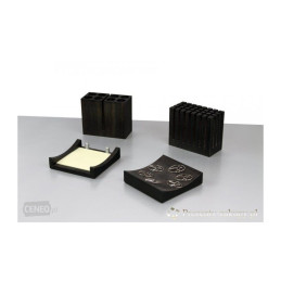 Set pentru birou Bestar 4032ZDC, lemn, 4 piese, negru