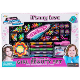 Set fashion - codite colorate - 3 in 1, aparat + margele + accesorii, MegaCreative 454524, 6+ ani