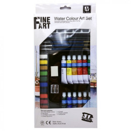 Set 31 piese pictura Magi-Wap, cu pensula, 12 culori x 12ml, 3 pensule, tavita, diverse accesorii, NAW1231