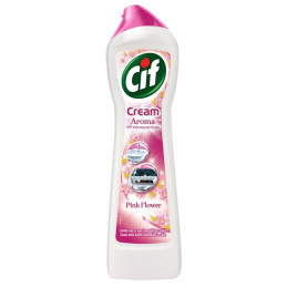 Crema de curatare Cif Pink Flowers, trandafiri, 500ml