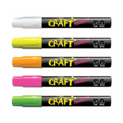 Marker Craft AMOS MC5POV-N 5 culori pe set, neon