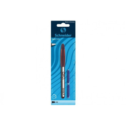 Stilou Schneider Opus 422084 76120 2904-RV, penita iridium M, alimentare rezerve, grip ergonomic, blister (+2 rezerve)