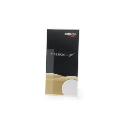 Display prezentare Deflecto RI98201 SSPT411, 1/3 A4, portret, forma L, plastic