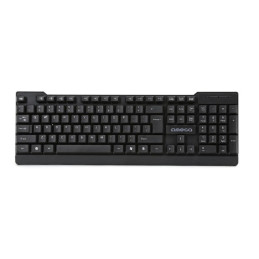 Tastatura Omega Ergonomic OK055B, USB, design modern, cablu 1.5m, negru