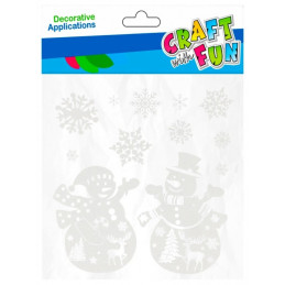Abtibilduri - oameni de zapada, pentru ferestre, set 12 buc, Craft with Fun, 501425